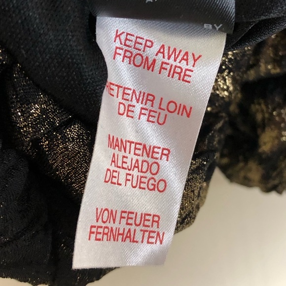 NWT ASOS Leopard Print Black and Gold Shiny Skirt Women’s Size 2 - Picture 10 of 10